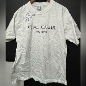 2005 Coach Carter Movie T Shirt With Autograph
